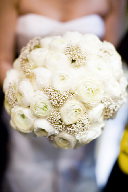 White Rununculus Bridal Bouquet March 15 2011 3 Comments