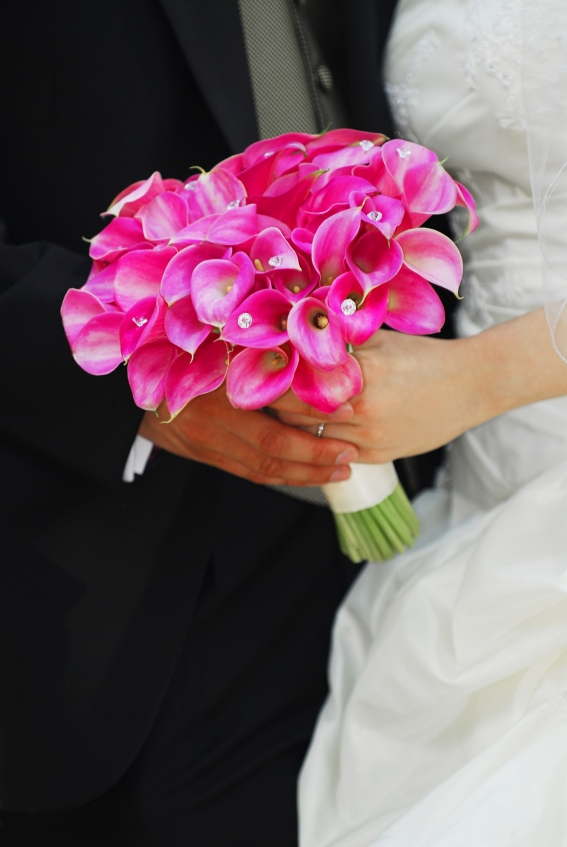 Two Tone Yellow Bright Red Gerbera Bouquet 