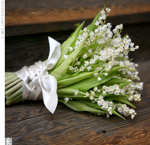 bouquet made of Lily of the Valley