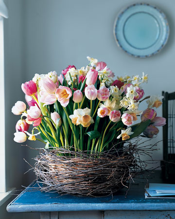 Tulip Centrepieces tulipsdaffodilsweddingcenterpieces