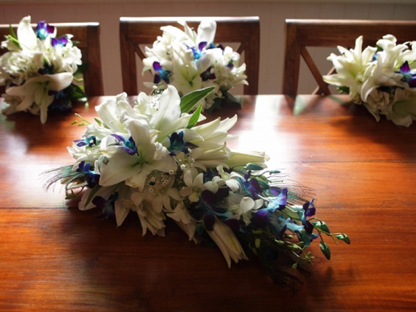 blue-orchids-white-lilies-bouquet