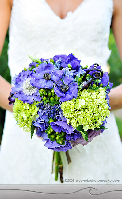 blue green bouquet
