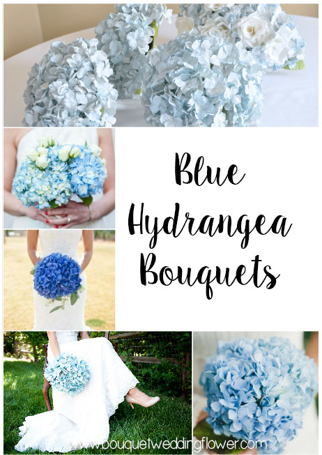 Blue hydrangea bouquets http://www.bouquetweddingflower.com