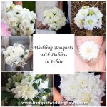Wedding Bouquets with Dahlias in White