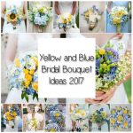 Yellow and Blue Bridal Bouquet Ideas 2017