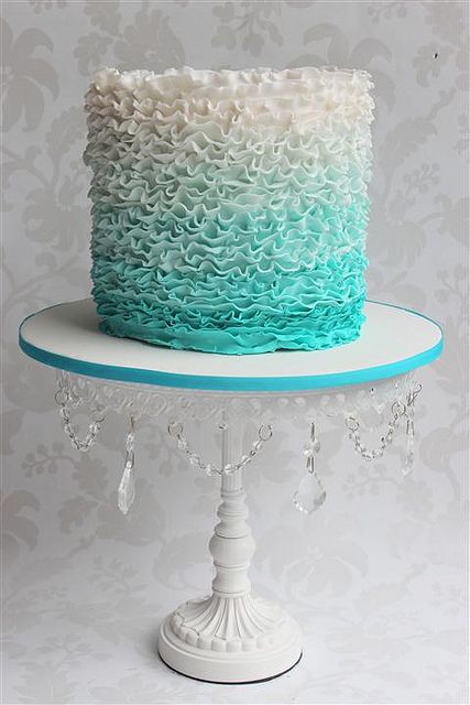 ruffle wedding cake designs