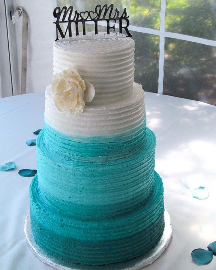 More Than 20 Teal Ombre Wedding Cake Ideas Bouquet More Than 20 Teal Ombre Wedding Cake Ideas Bouquet