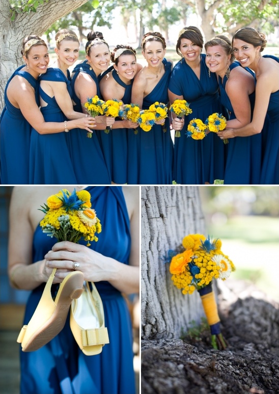 18 Yellow and Blue Bridal Bouquet Ideas for 2017 You Can't