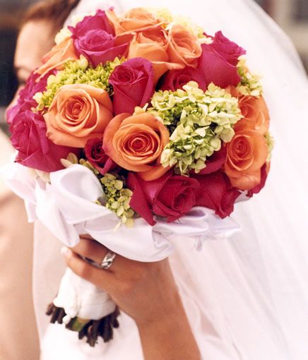 Pink and Orange Roses Idea