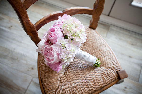 Pink Peonies and Hydrangeas