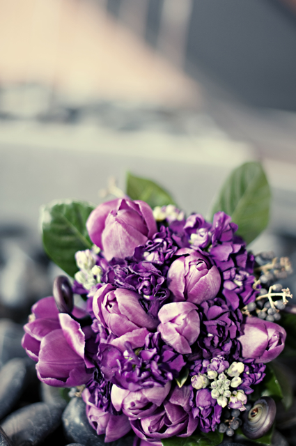 Purple Tulips Bouquet