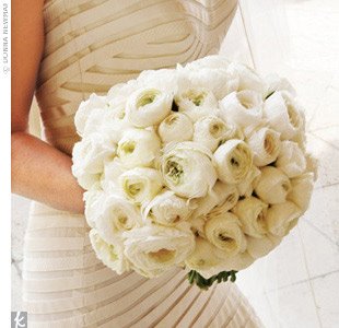 White Rununculus Bouquet