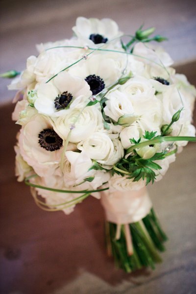 White Anemone Bouquet