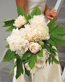 White Peonies Bridal Bouquet