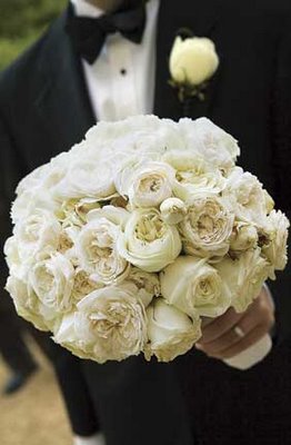 Fluffy White Ranunculus Bouquet