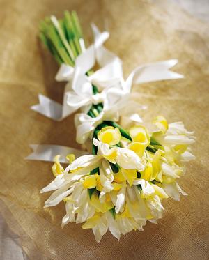 Yellow Irises Wedding Bouquet