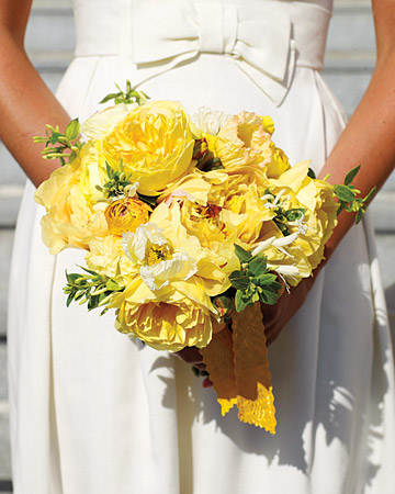 Yellow Peonies Bouquet