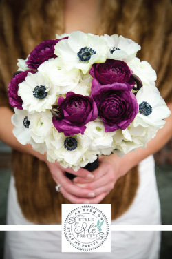 anemones bridal bouquet