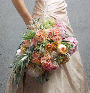 A Pastel Cascading Bouquet