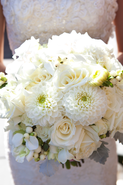 white-roses-dahlia-bridal bouquet