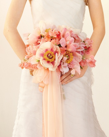 blushing pink bouquet