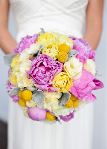 pink and yellow bouquet