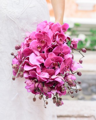 Black Color Phalaenopsis Orchids Bouquet