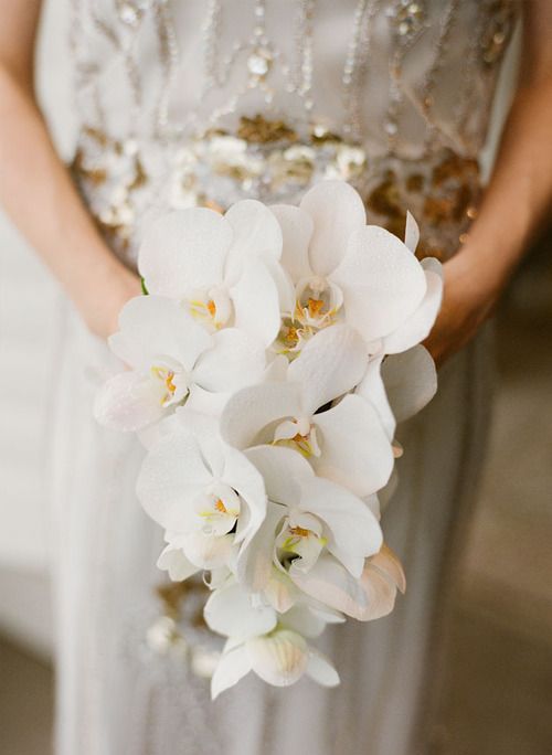 White Phalaenopsis Orchids Bouquet