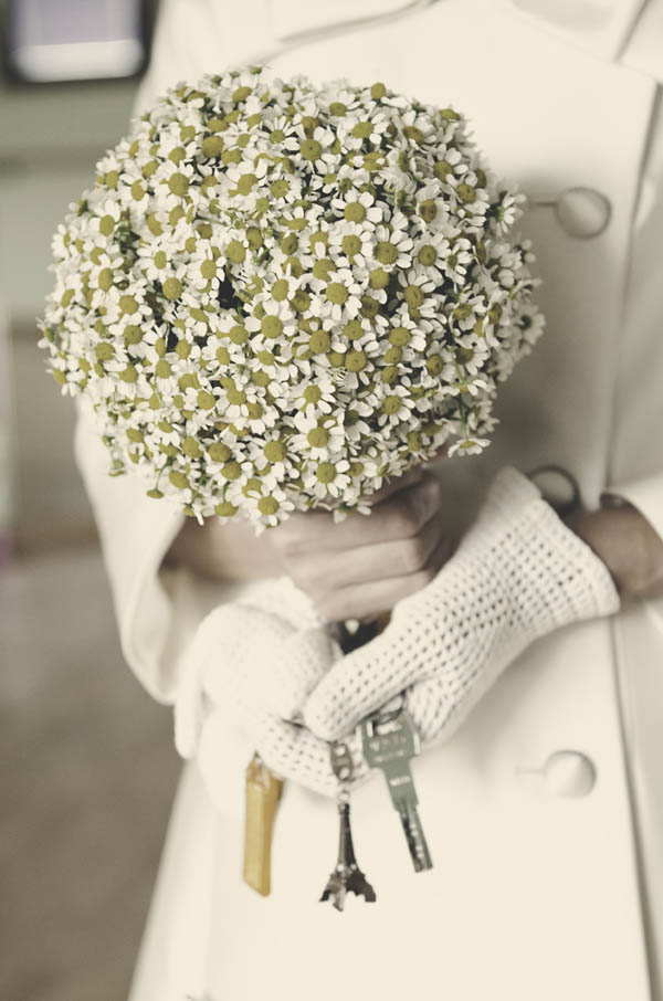 Chamomile Flowers Bridal Bouquet