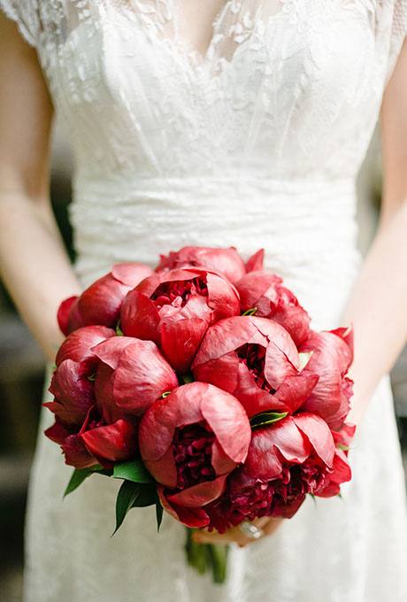 Red Peonies Bouquet