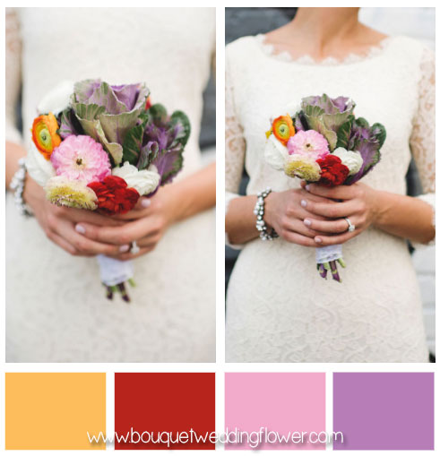 Simple colorful bouquet