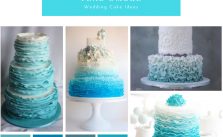 More Than 20 Teal Ombre Wedding Cake Ideas